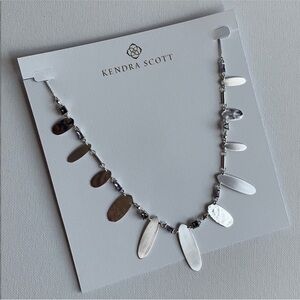 Kendra Scott Airella Necklace Crystal & Silver New with tags!
